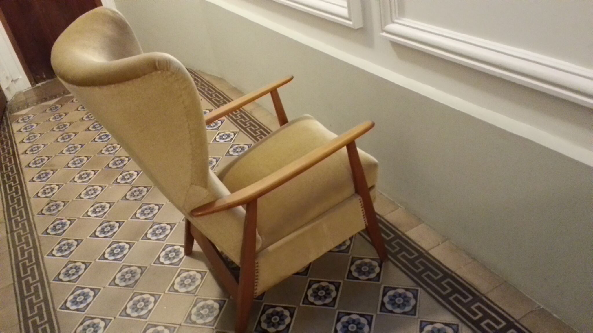 Armchair Relax Scandinavian Shepherdess wingback chair years Scandinavian 50 60