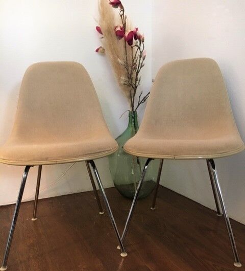 Chaises dsx fibre & hopsak Charles & Ray Eames pour Herman Miller 1972
