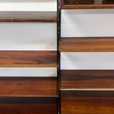 Rosewood Modular Wall System By Kai Kristiansen for Feldballes, 1960s.