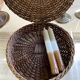 Rattan box with lid
