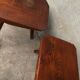 Pair of Mobichalet-type brutalist stools