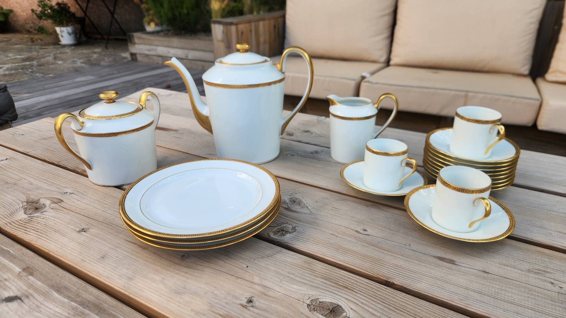 Coffee service Fabrique Royale de Limoges