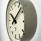 Grey Industrial Factory Wall Clock from Pragotron, 1960s