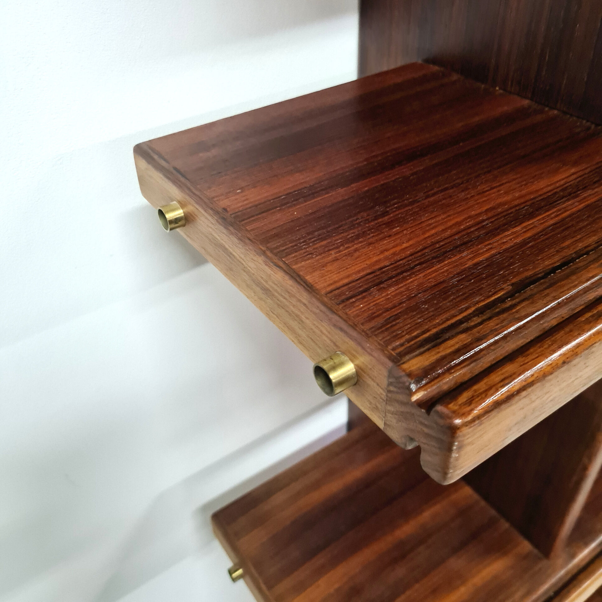 Rosewood modular wall unit by Ilmari Tapiovaara for Mobili Cantu, Italy 1950s