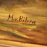 oil on canvas, with wooden frame, painted by M.v.Bibra in the 1930s