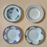 Assiettes creuses dépareillées
