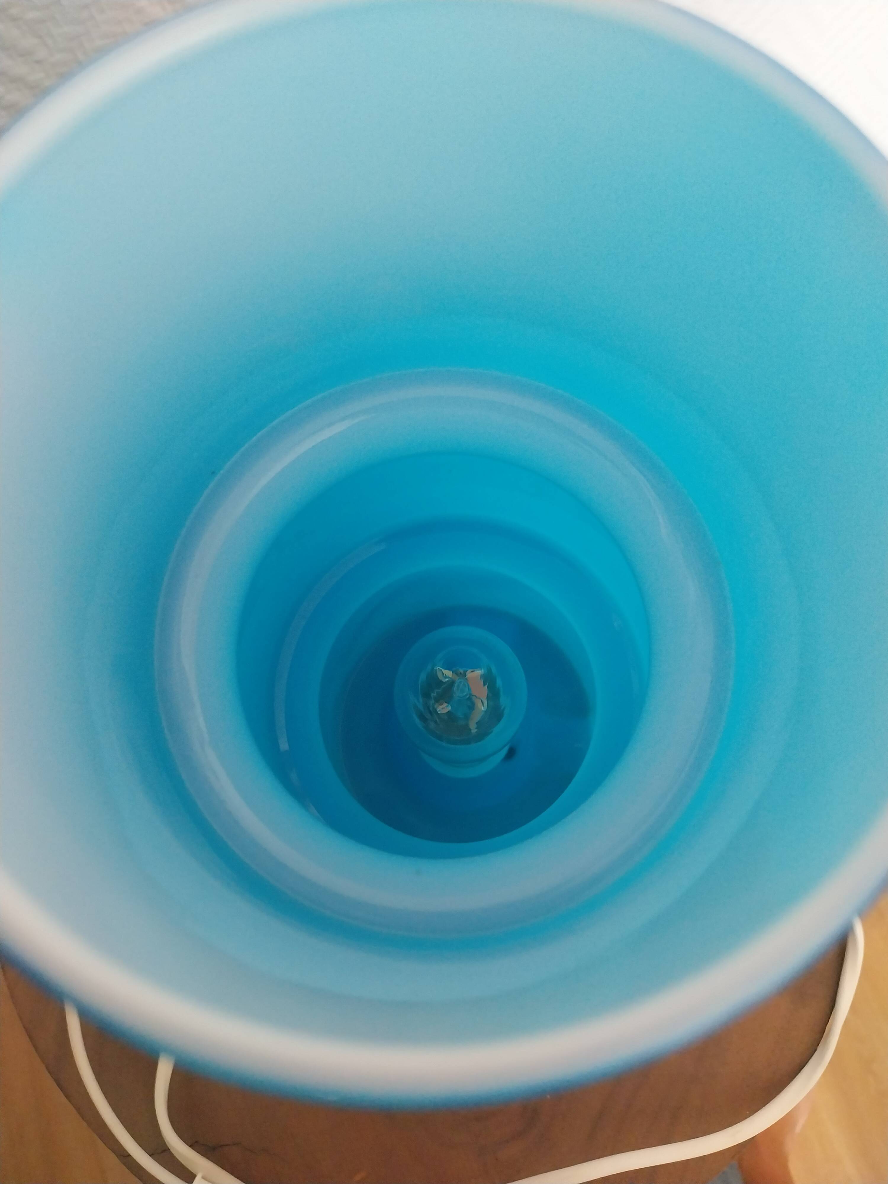 Blue FITZ lamp - Habitat brand 1990 - sold in original packaging.
