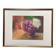 Tableau au pastel ancien, bouquet de fleurs, nature morte