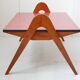 Table basse formica pieds compas 1950 vintage