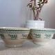 Duo of “daisy” cow decor bowls by Geneviève Lethu, 1996