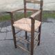 Mulched children's high chair and vintage wood