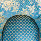 Pair of munari armchairs in antique vintage 1950s fabric