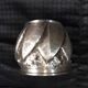 Vase ball Art Deco pewter signed Eugene Alice Chanal