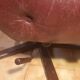 Superb relax armchair in burgundy leather "G Möbel Sweden".