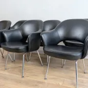 Set of 6 "Conference" chairs by Eero Saarinen for Knoll International