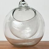 Mid-century glass hanging planter, 1960s