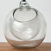 Mid-century glass hanging planter, 1960s