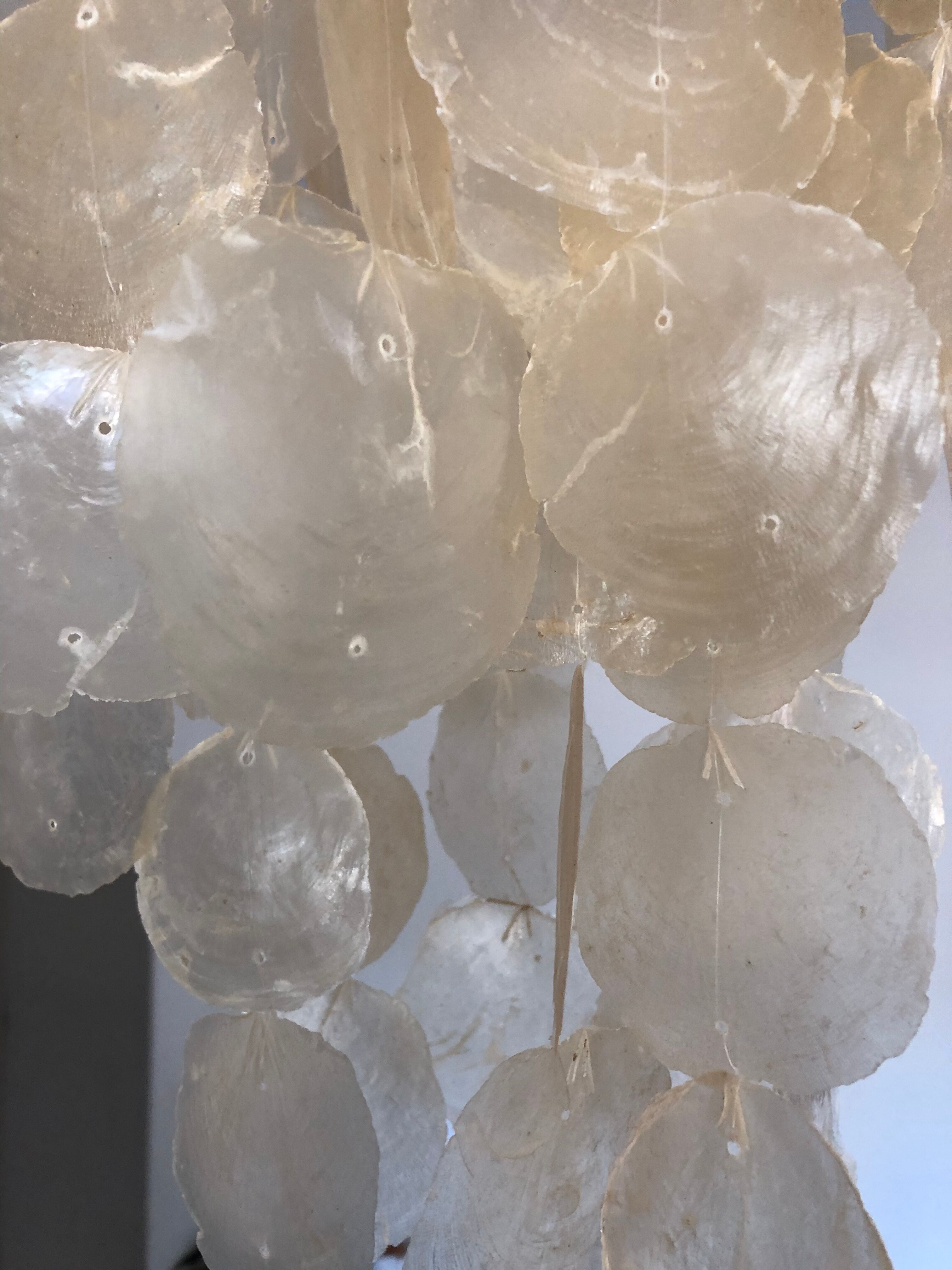 Hanging stamps in mother-of-pearl