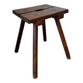 Tabouret de traite, art paysan (XIXe siècle)