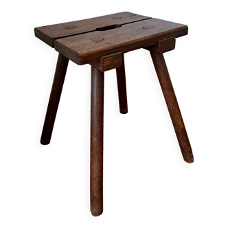 Milking stool, peasant art (19th century)