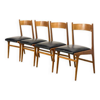 Chaises à repas vintage italiennes, 1960