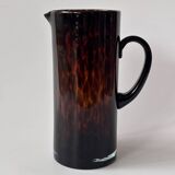 Pichet vase en verre soufflé Écailles de tortue Style Dior