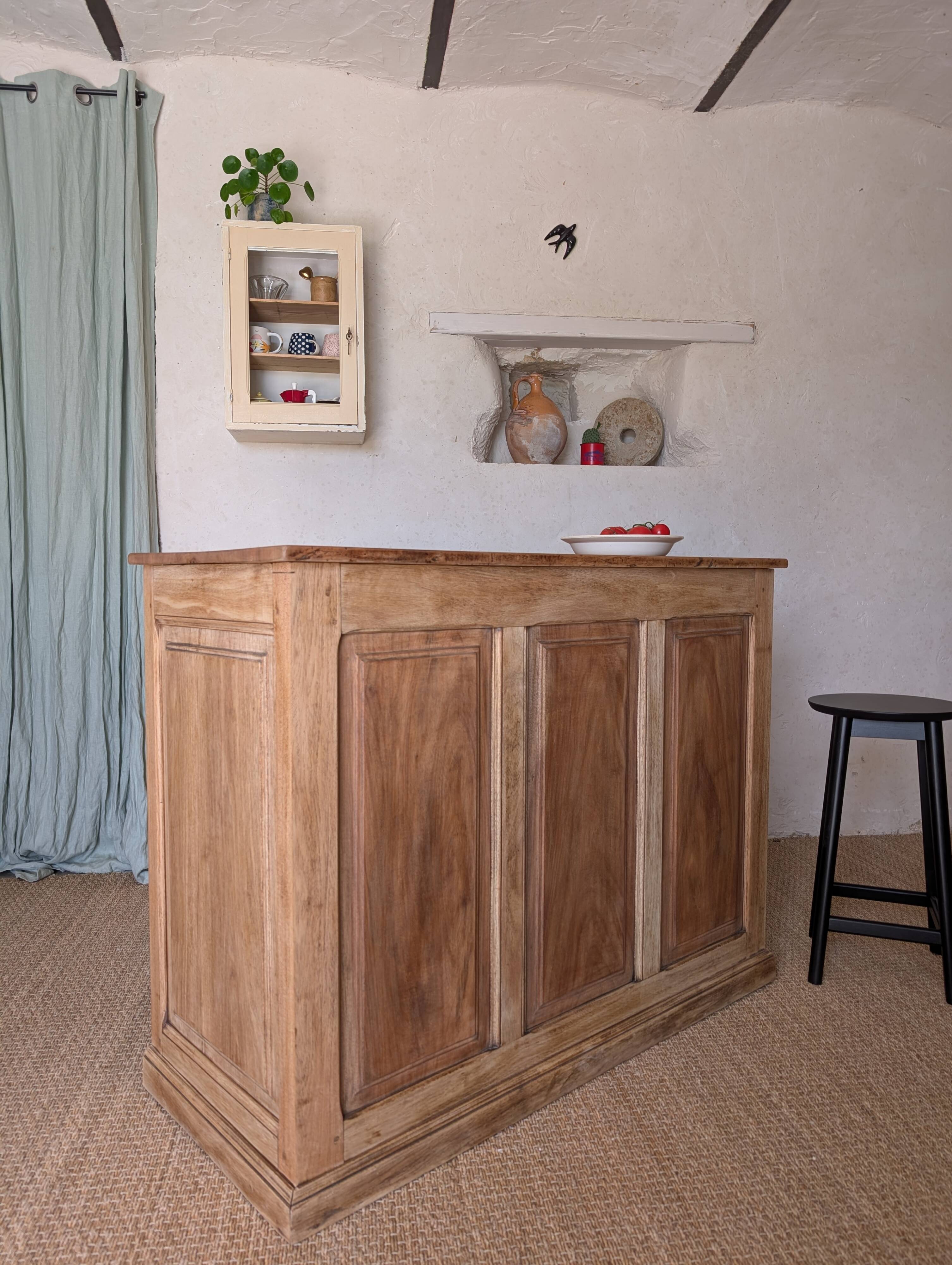 Old oak trade counter - Kitchen counter