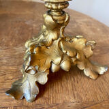 Late 19th century spelter candle holder