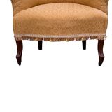 Toad armchair style Napoleon III fringe pompoms