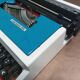 Blue Underwood 315 typewriter