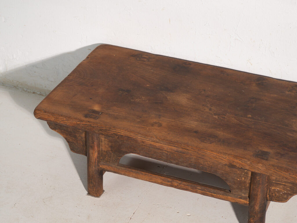 Antique elm wood coffee table – China, circa 1900