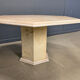 Octagonal Italian marble dining table 1970s