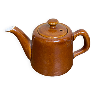 Small vintage brown teapot
