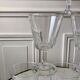 Set of 6 large crystalline glass wine glasses 50-60s