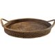 XXL woven rattan tray diameter 46 cm