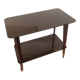 Service on wheels in Vintage varnished wood