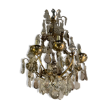 Chandelier with crystal pendants 1940