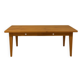 Solid wood table with drawers – chic country style