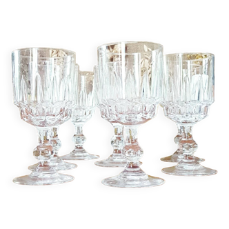 6 Luminarc water glasses