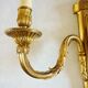 Huge wall lamp in gilded bronze Louis XVI style, three branches, late nineteenth