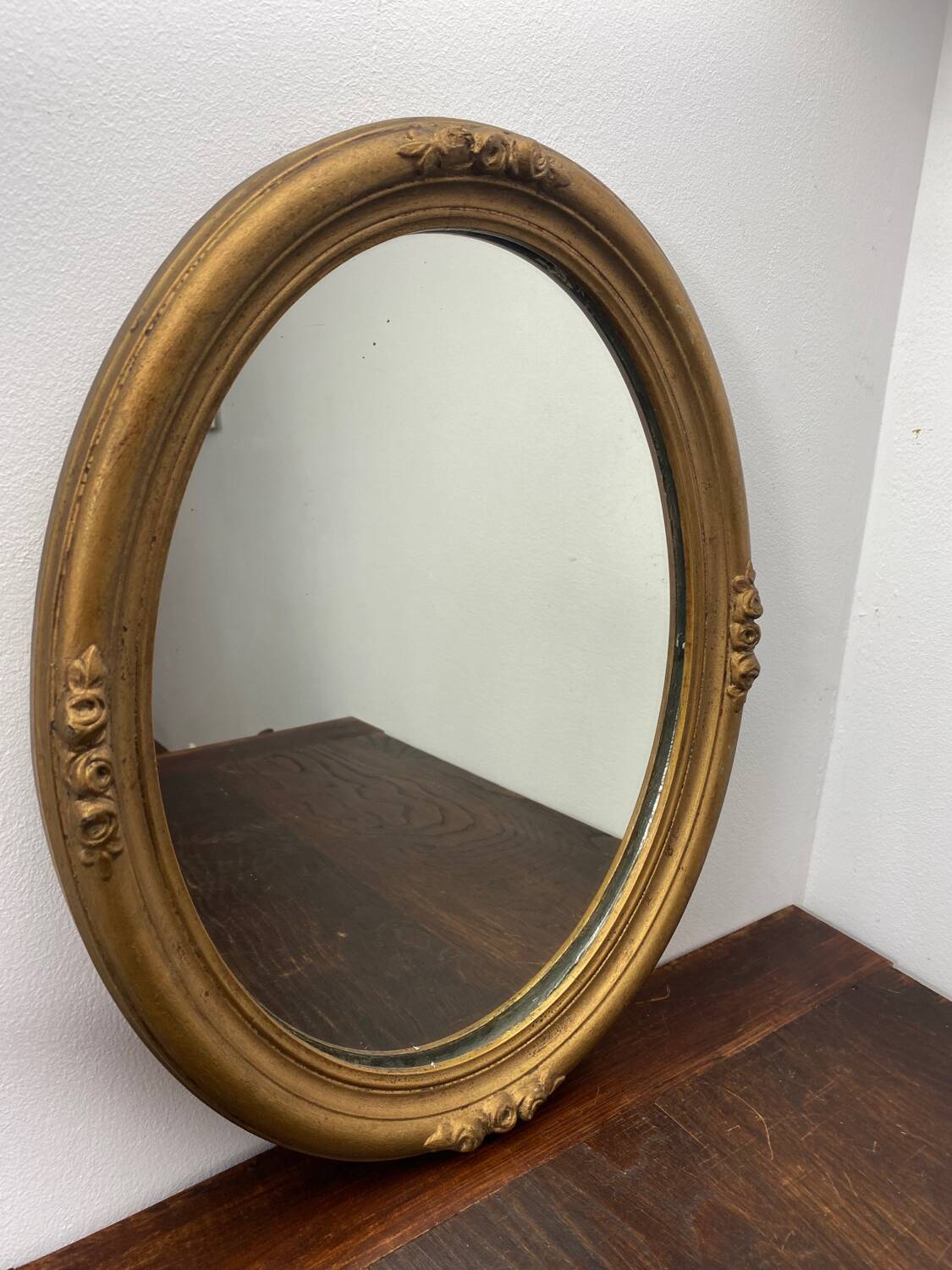 Old wooden mirror