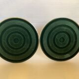 Pair of candlesticks silver chromed metal