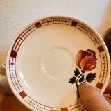 Coffee set in Sarreguemines earthenware