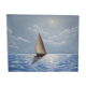 Peinture huile sur toile marine voilier en mer signée Moreno José