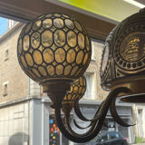 Chandelier 80s mosaic glass