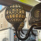 Chandelier 80s mosaic glass