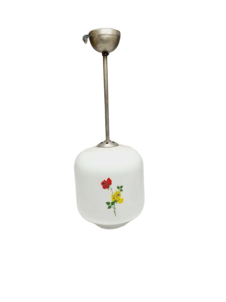 Lampe suspendue Art Déco, Pologne, années 1950