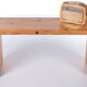 Vintage pine wood sidetable and or bench by Aksel Kjersgaard Odder Denmark