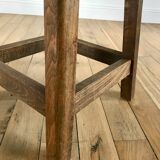 1950s wooden workshop stool