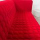 3-seater sofa Ligne Roset Ruché design Inga Sempé red alcantara